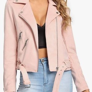 NWOT SPYM faux suede mot jacket SM